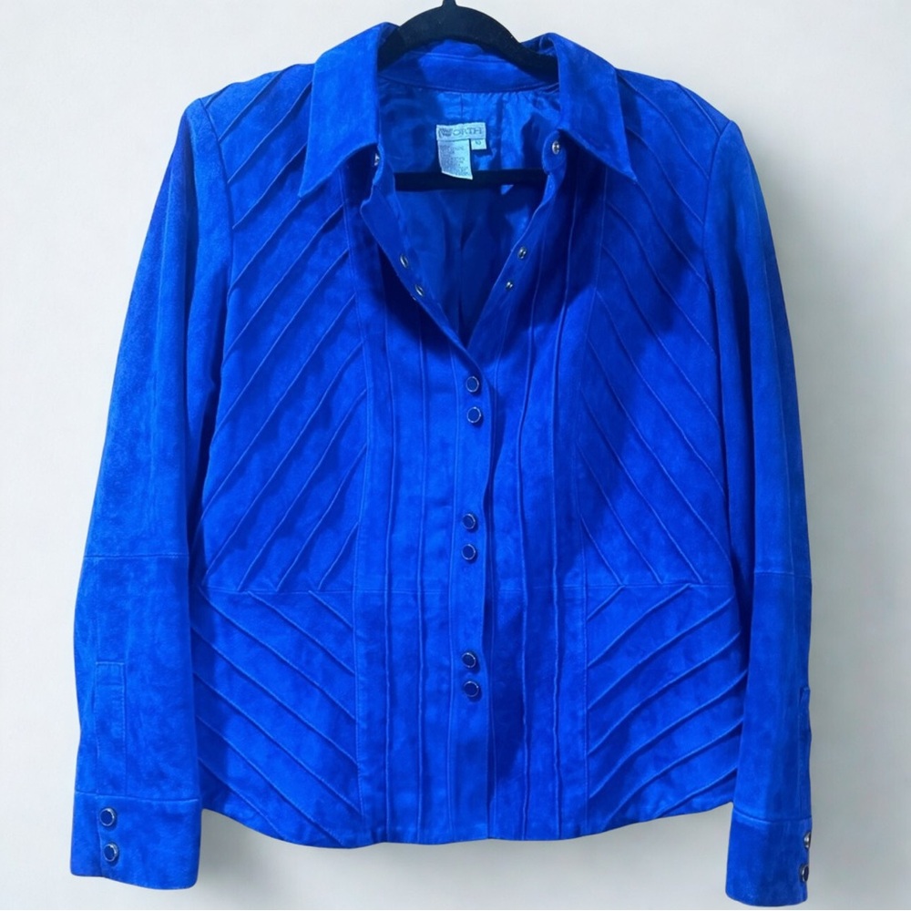 Chico's Vintage Suede Western Leather Women's Jacket Blazer